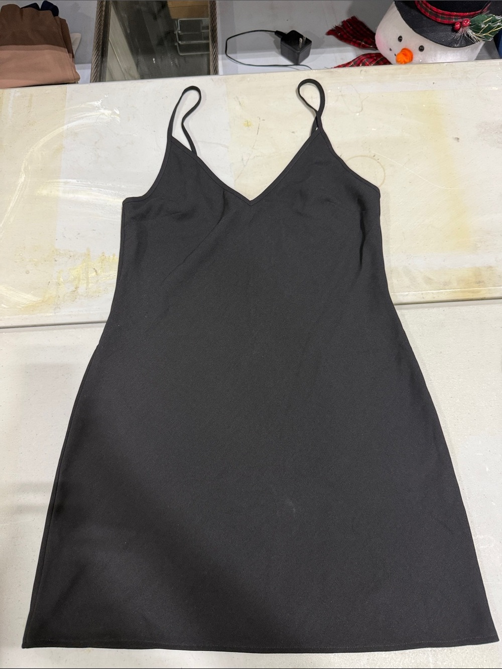 NICHOLAS Black V-Neck Slip Mini Dress